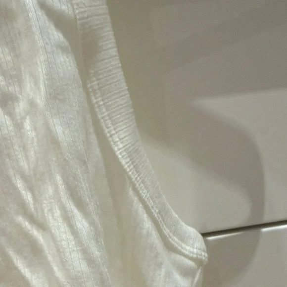 Sunday Best Cream Ribbed Tank Top - Picture 5 of 5